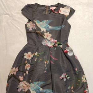 Ted Baker birds of flight dress size 2